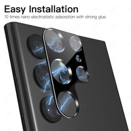 Samsung Galaxy S25 Plus - Vetro temperato / fotocamera posteriore in vetro blindato - nero a tutta superficie – Bild 4