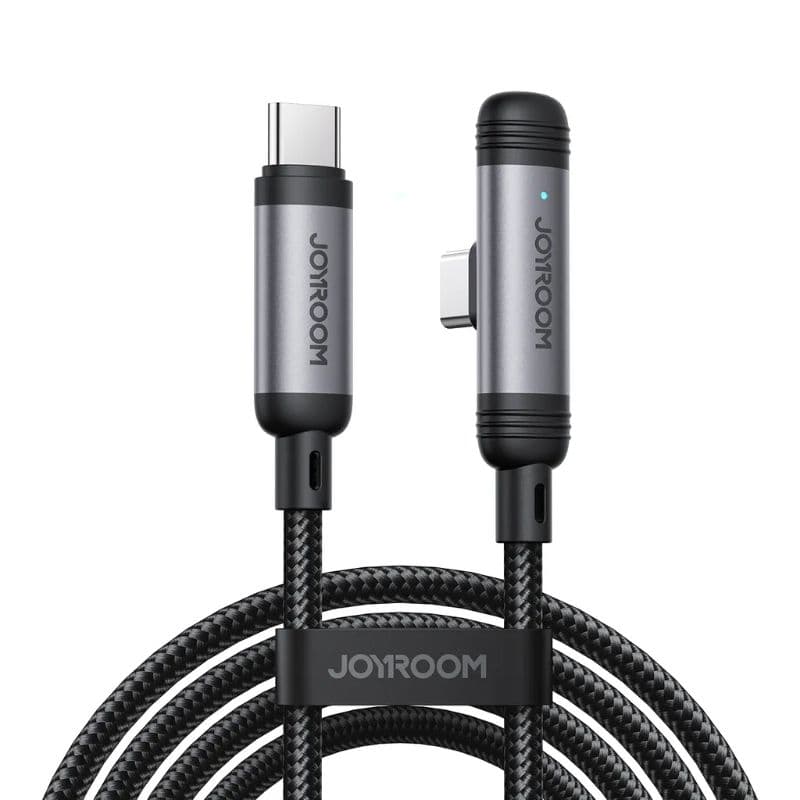 Joyroom 90° Schnellladekabel Type-C zu Type-C (S-A56), 1.2m, Schwarz