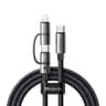 McDodo - USB-C to USB-C & Lightning, 1.2m, Schwarz