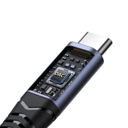 Joyroom - SY-C03 2-in-1 Audio Adapter (Type-C zu 2x Type-C), 60W, Schwarz – Bild 5
