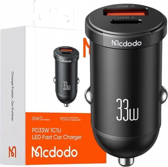 Mcdodo pd33w 1c1u LED caricabatterie veloce per auto – 3