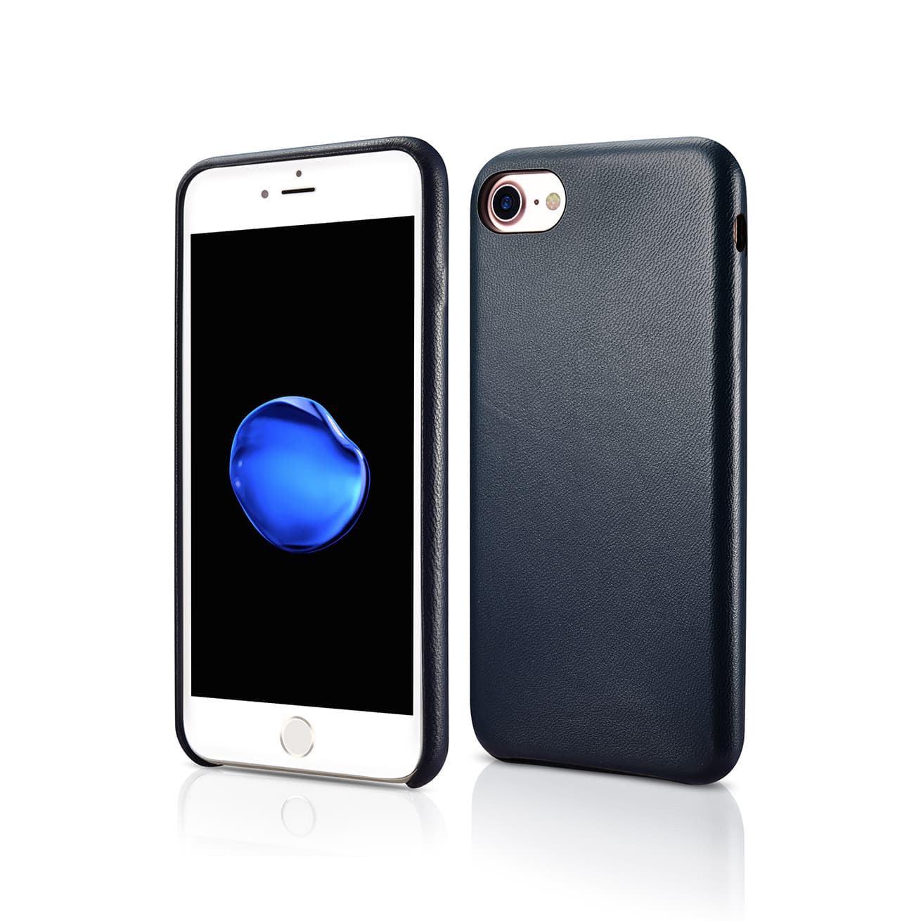 iPhone 7/8/SE 2020/SE 2022 - Luxury Echtleder Xoomz XYPI7001-BU, dunkelblau – 3