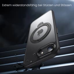 Apple Phone 16e - Custodia Magsafe Stand trasparente e argento – Bild 6