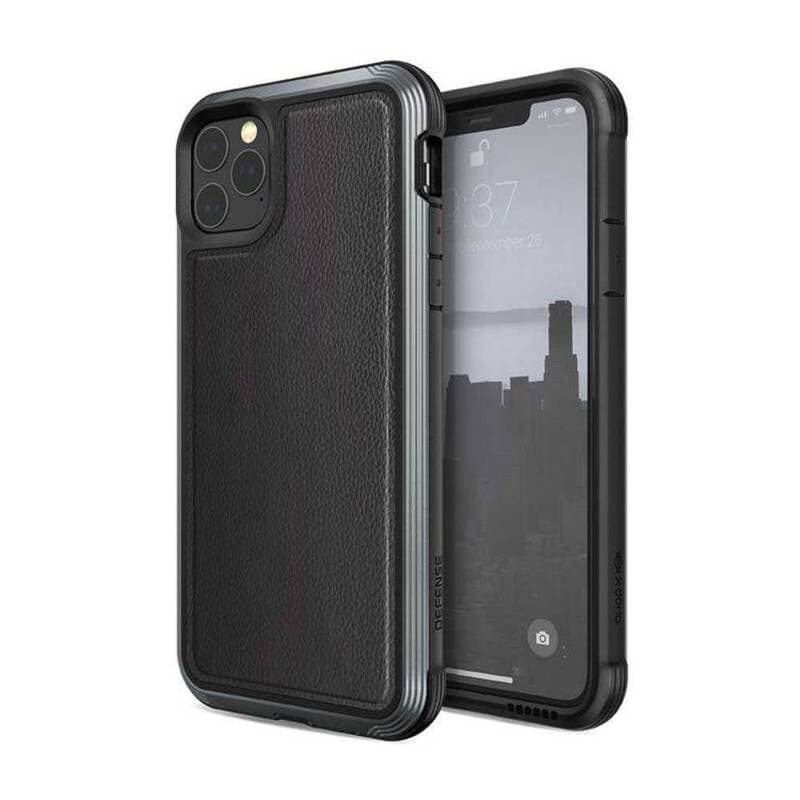 iPhone 11 Pro Max - Raptic/X-Doria Defense Lux Leather Optic black