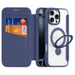 Dux Ducis - iPhone 16 Pro - Custodia Skin X Pro Series con MagSafe e supporto ad anello a 360°, blu – Bild 3