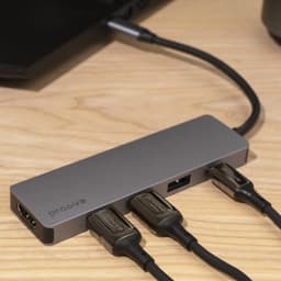 Proove - 5-in-1 HDMI Iron Link, (2x USB-A, 1x USB-A, DHMi 3840x2160 30Hz) argenté – Bild 4