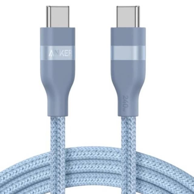 Anker Ultra Soft Cable- USB-C to USB-C - 240W - 0.9M - Blue