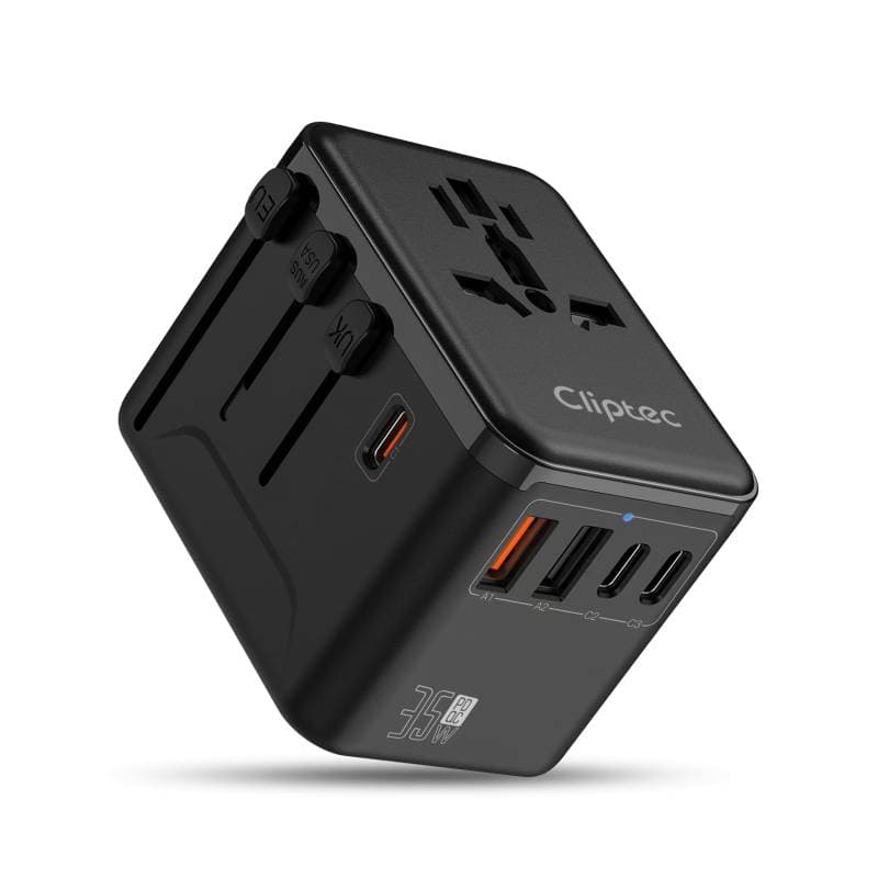 Mcdodo - Globepower 45W Universal Reiseadapter, 3 USB-C, 2 USB-A, Schwarz