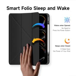 iPad Pro 13 (2024/2025) - Dux Ducis Magi Series Flip-Etui, Schwarz – Bild 8