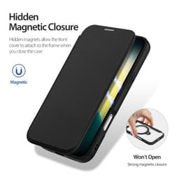 iPhone Air - DUX Ducis Skin X Pro Series Flip Case, custodie (fronte e retro), nero con MagStand – Bild 6