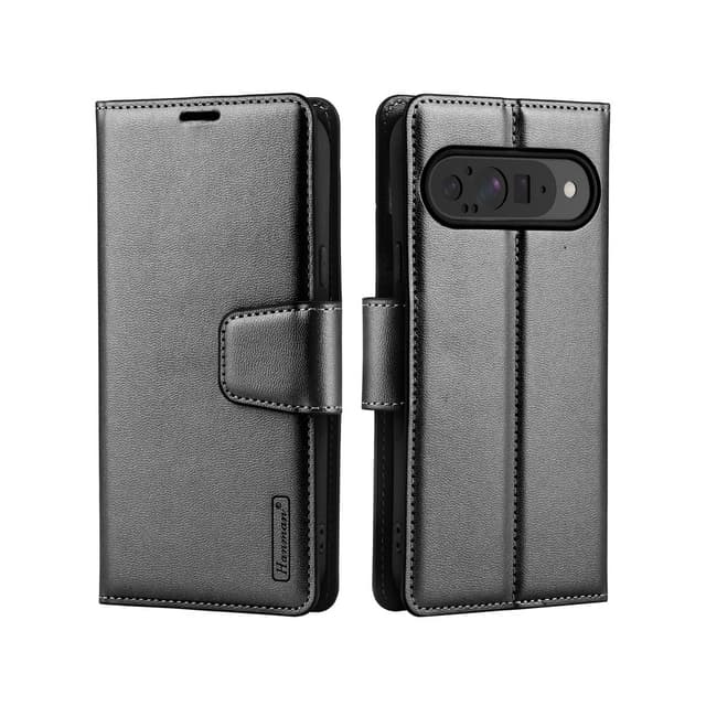 Google Pixel 10 / 10 Pro - Hanman Mill Flip Case avec 3 emplacements pour cartes, noir