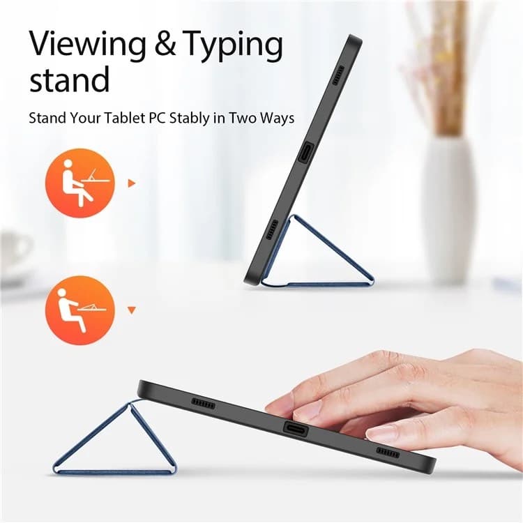 Samsung Galaxy Tab S9 - Serie Dux Ducis Domo, custodia flip stand-up, blu – 3