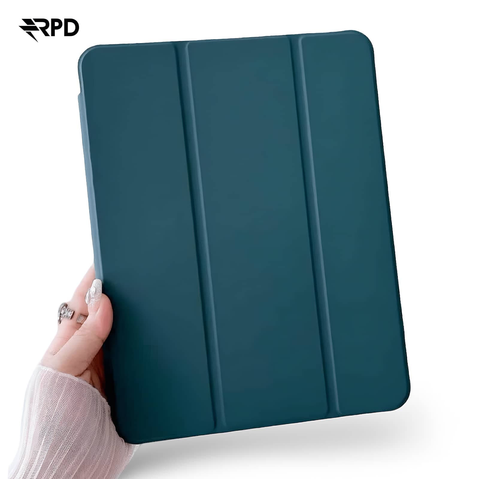RPD - iPad 11" (2025) iPad 10.9" (2022) Étui Smart Tri-Fold, Vert foncé