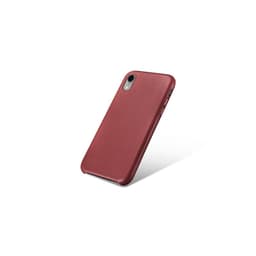 iPhone XR - Étui en cuir original iCarer, dos en cuir véritable, rouge – Bild 2