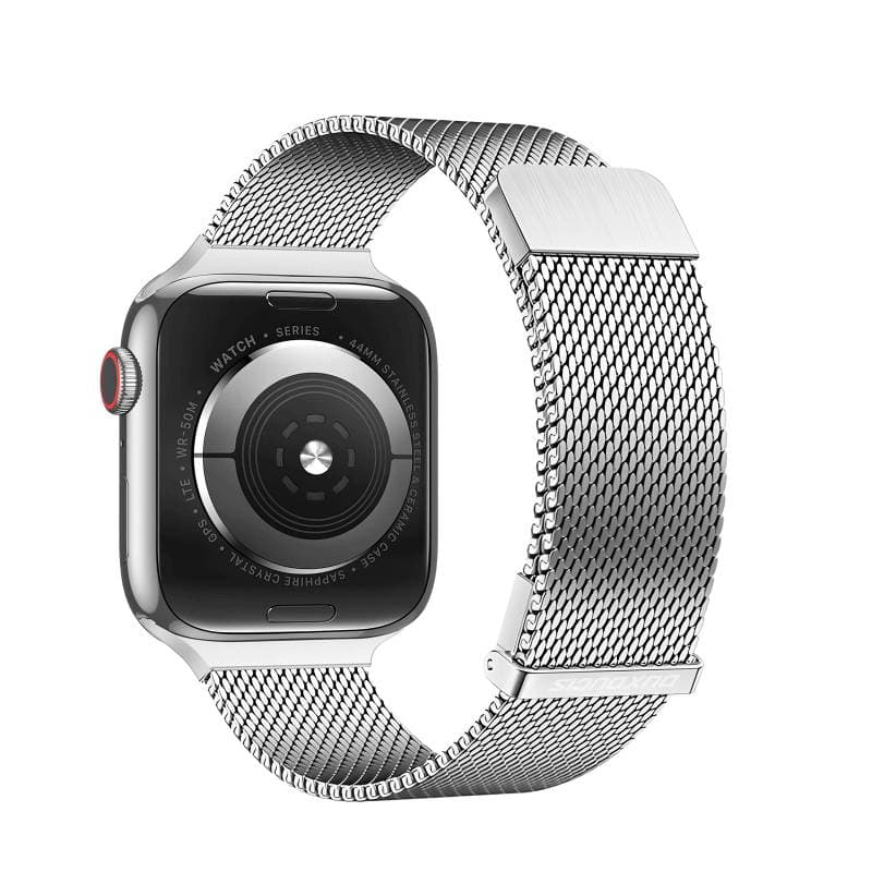 Apple Watch - DUX Milanese Pro Version Strap - 42mm/44mm/45mm/46mm(10.Gen)/49mm, Silber – 2