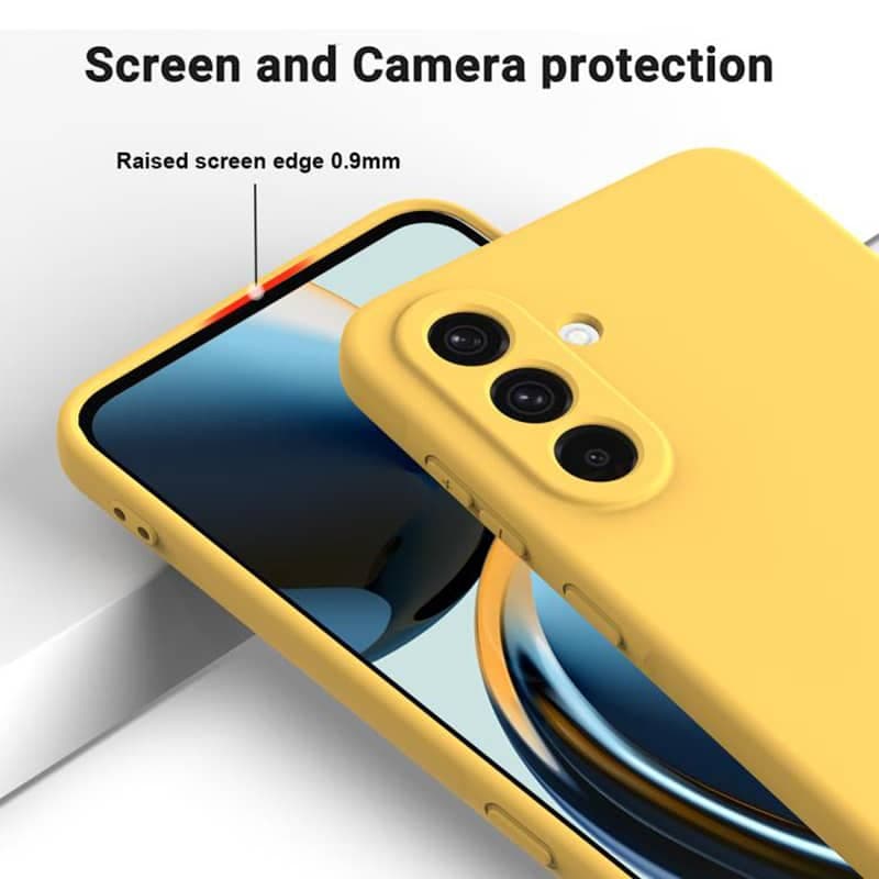 Samsung Galaxy S24 FE - Silicone protective case, yellow – 4