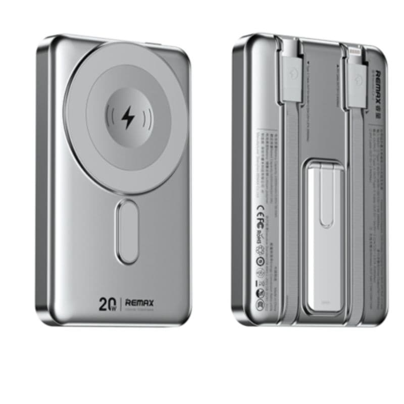 REMAX CX-2 Wireless Charging Powerbank, 15W, 10000mAh, silver