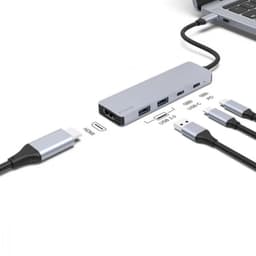 Proove - 5-in-1 HDMI Iron Link, (2x USB-A, 1x USB-A, HDMI 3840x2160 60Hz) Argento – Bild 4