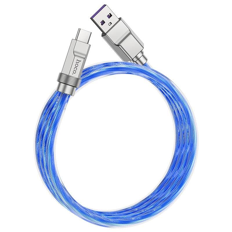 Hoco - U113 Fast Charging 100W USB-C auf USB-A 1M, Blau