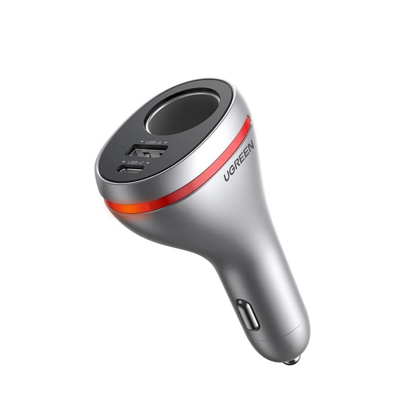 Ugreen - Caricabatterie per auto USB-C 84W 1x USB-C + 1 x USB-A (CD204 / 60712), argento