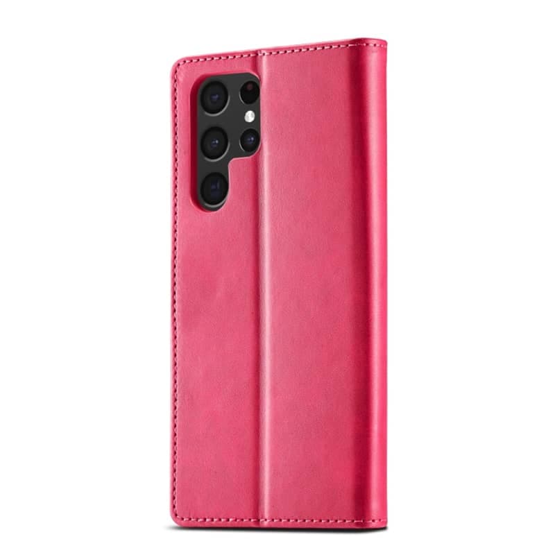 Samsung S10 Plus - LC.IMEEKE Custodia a portafoglio con 3 scomparti per carte e chiusura magnetica, rosa – 3
