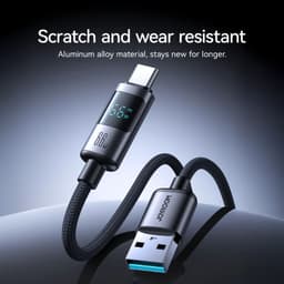 Joyroom Digital Display Fast Charging Cable (S-A16Pro) Type-A to Type-C, 1.2m, Schwarz – Bild 5