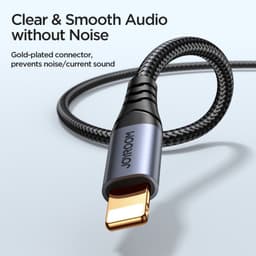 Joyroom - SY-A06 Câble AUX série transfert audio (Lightning vers 3,5mm, 1,2m), Noir – Bild 6
