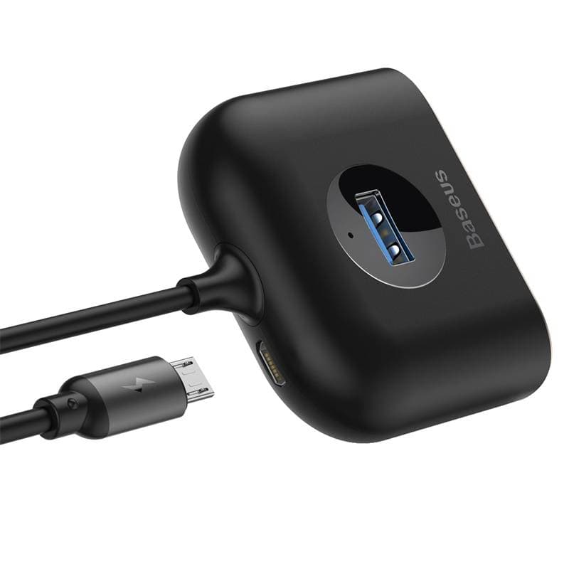 Baseus - 4-in-1 USB HUB Adapter, 1m, Schwarz (CAHUB-AY01) – 4