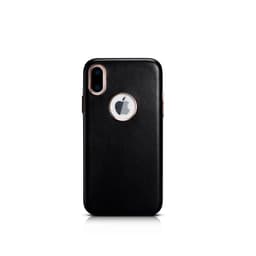 iPhone X/XS - Luxury Echtleder Xoomz XYPIX003-BK, schwarz – Bild 1