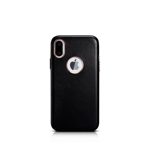 iPhone X/XS - Xoomz di lusso in vera pelle XYPIX003-BK, nero