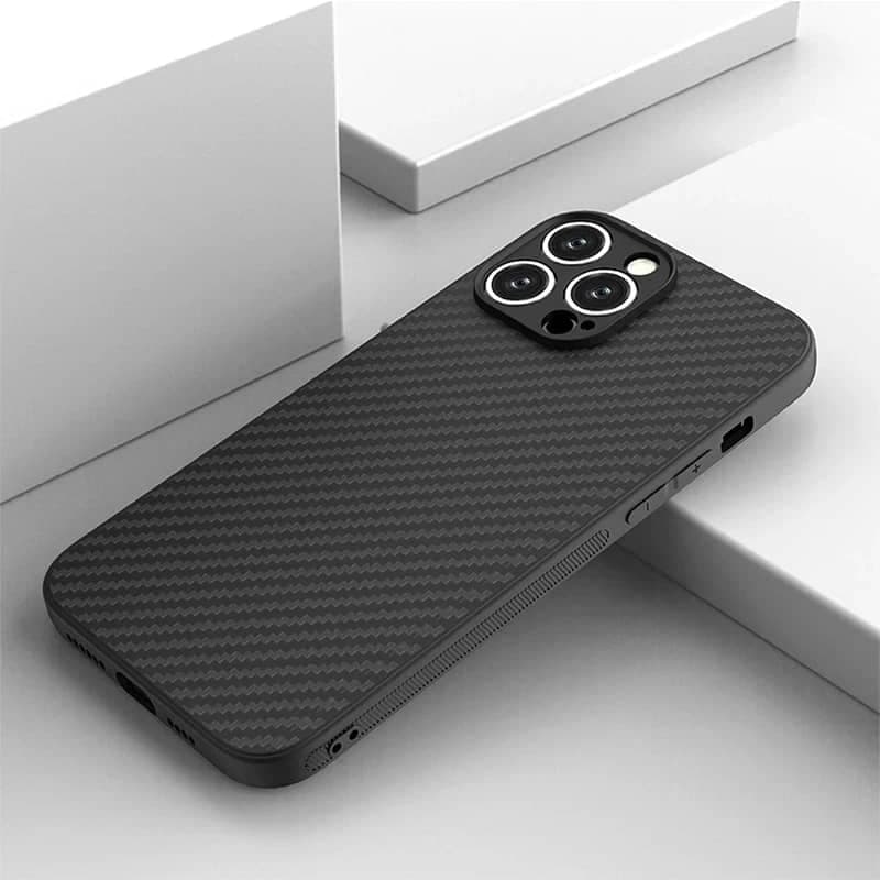 iPhone 7/8/SE 2020/SE 2022 - Robustes TPU-Case mit Carbon-Optik, Schwarz – 2