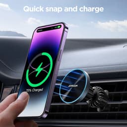 Joyroom - Supporto magnetico per caricabatterie wireless da auto 15W, JR-ZS240 Pro, nero – Bild 2
