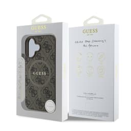 iPhone 16 Plus Guess MagSafe BackCase Braun – Bild 6