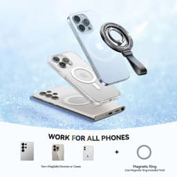 Joyroom - Magnetic ring holder for smartphones, black – Bild 5