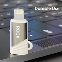 Rock - RCL0021 Adapter USB Typ-C Female zu Lightning Adapter männlich, Gold – Bild 4