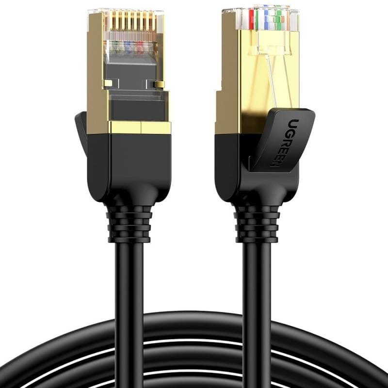 Ugreen - Ethernet cable Cat7 RJ45 Gigabit, flat (NW106 / 11263), 5M, black
