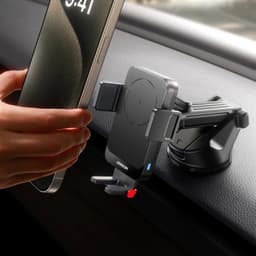Joyroom - JR-ZS241S Porte-charge voiture sans fil-Black – Bild 4