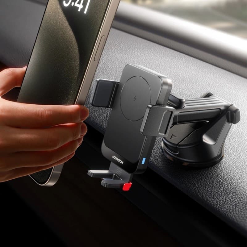 Joyroom - JR-ZS241S Supporto per caricabatterie da auto senza fili - Nero – 4