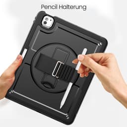 iPad Pro 11" (2024/2025) - RPD - HEX-S FE, Étui TPU renforcé avec dragonne, noir – Bild 9
