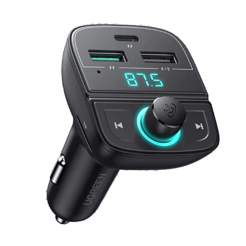 Ugreen – Bluetooth FM Transmitter Auto mit QC/PD (CD229 / 80910), grau/schwarz