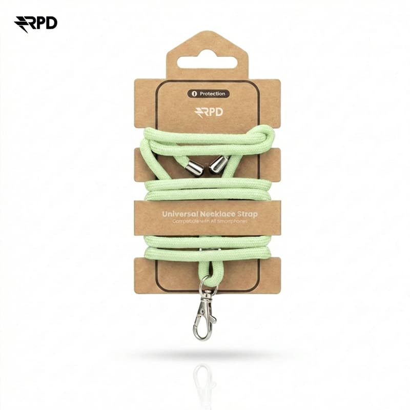 RPD Handykette Universal Nylon Necklace - Robuste Einlegekarte - für alle Smartphones, Minzgrün – 2