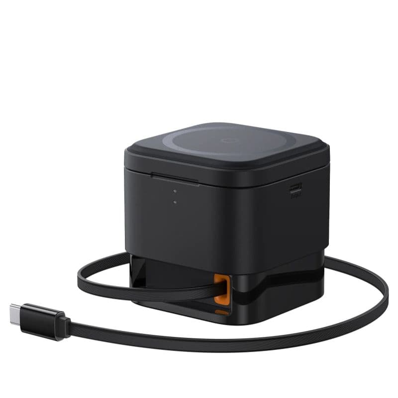 Baseus - Stazione di ricarica wireless MagPro 3in1 per smartphone, smartwatch e cuffie, nero