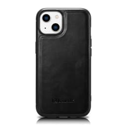 iPhone 14 - iCarer Oil Wax genuine leather case black (WMI14220717-BK) – Bild 1