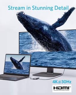 Anker - Hub USB-C 7-in-1 con HDMI / USB-C / USB-A, nero – Bild 5