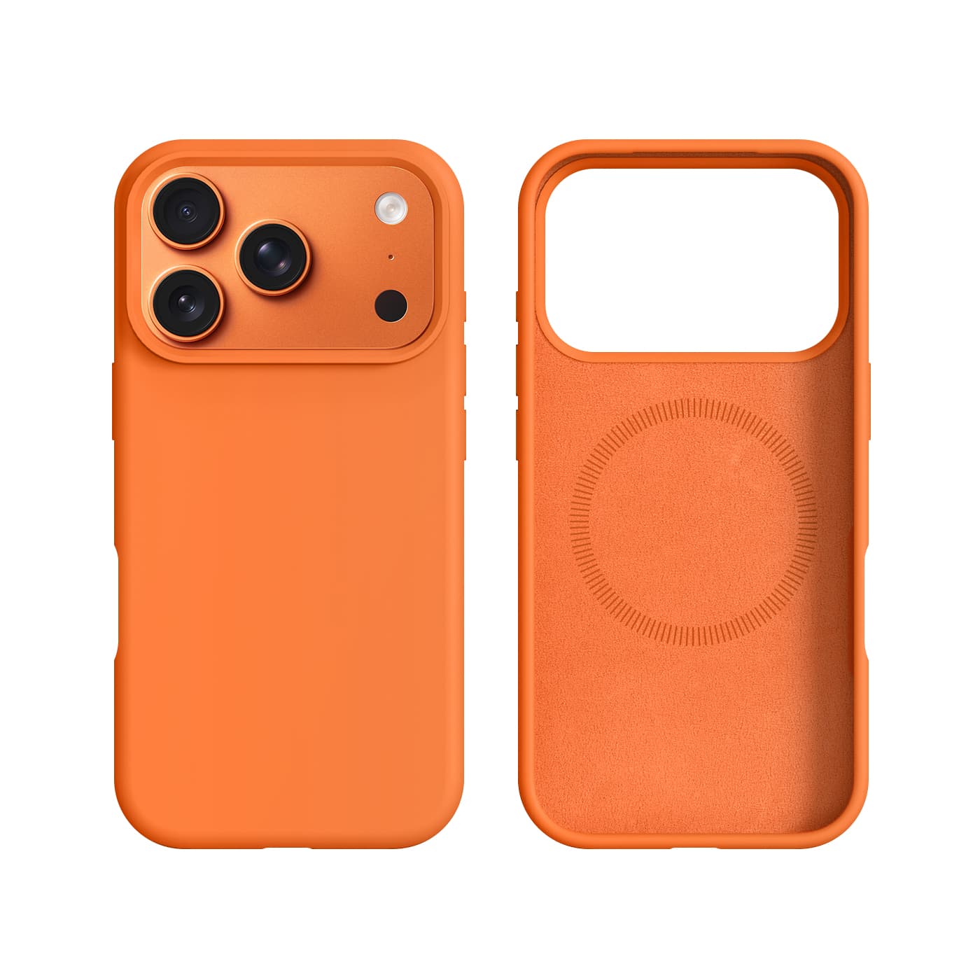 RPD - iPhone 17 Pro Burom Silicone Case mit MagSafe, Orange