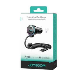 Joyroom - JR-CL07 Chargeur de voiture filaire 72W 3-en-1(Type-C), noir – Bild 6