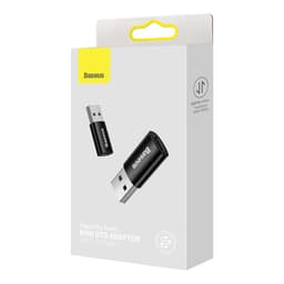 Baseus - Ingenuity Series - Mini OTG Adapter USB 3.1 to Type-C, Black (ZJJQ000101) – Bild 4