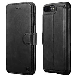 iPhone 7+/8+ iCarer Detachable PU Leather Wallet Case black – Bild 1
