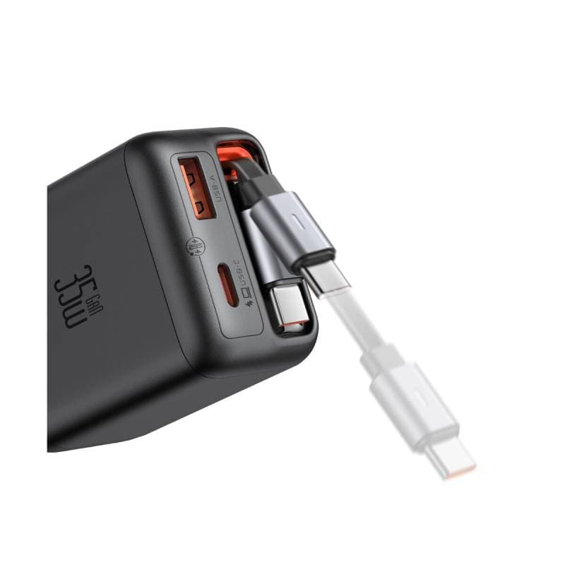 McDodo - FreeGo 35W GaN Charger mit einziehbarem Kabel, Schwarz – 3