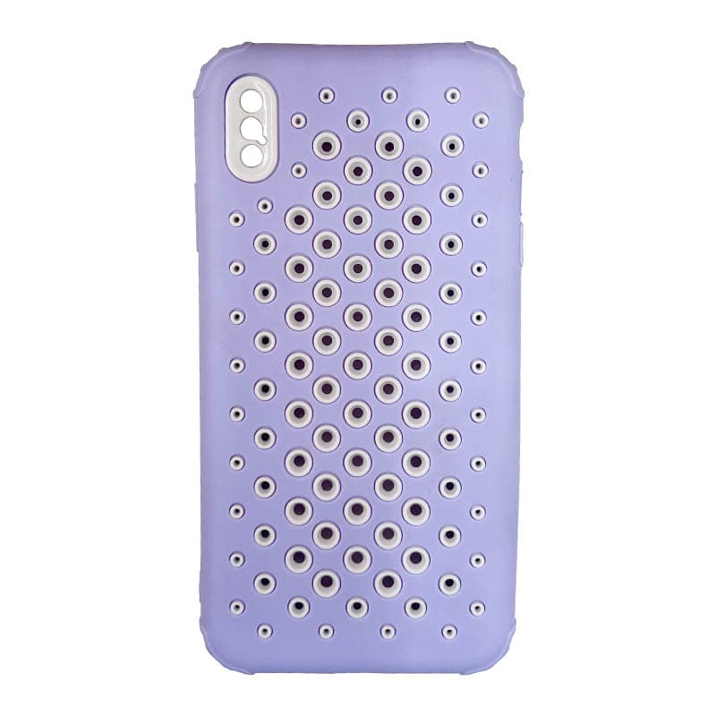 iPhone XS Max - Custodia traforata lavanda